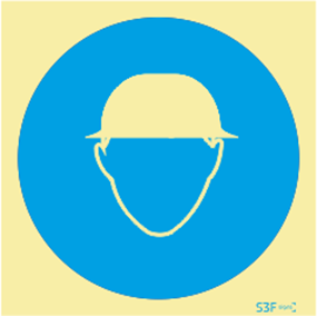 Sinal de Obriga��o de Usar Capacete de Prote��o image