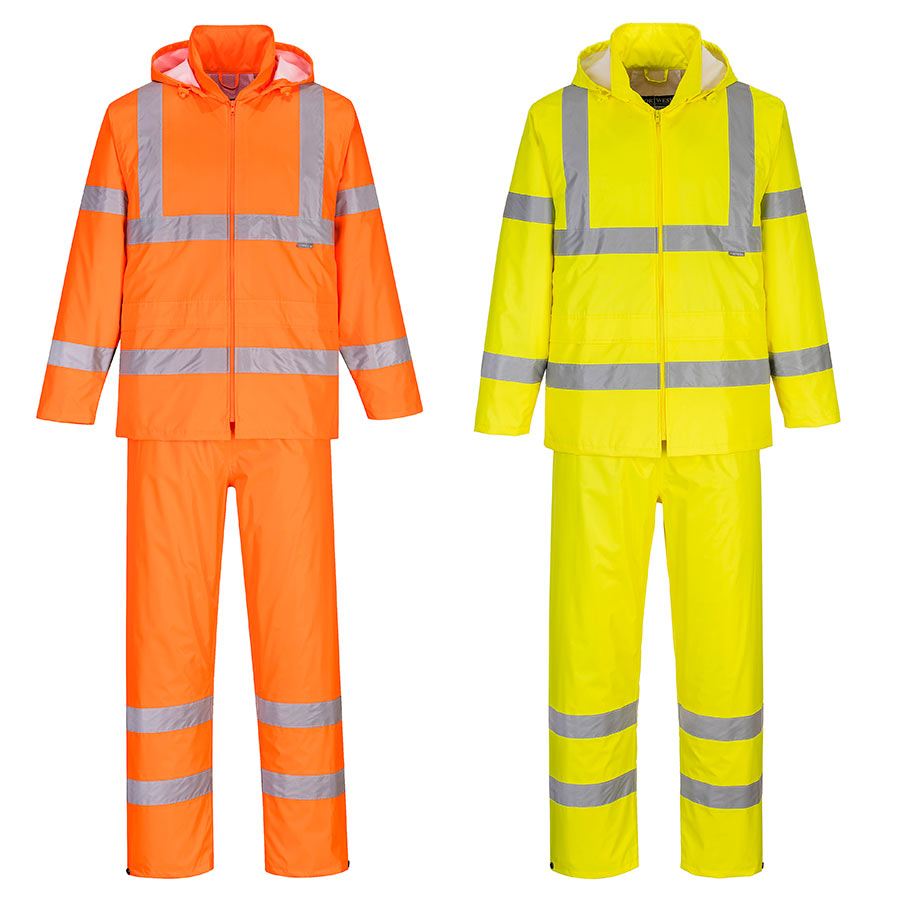 Fato de chuva alta visibilidade - chuva image