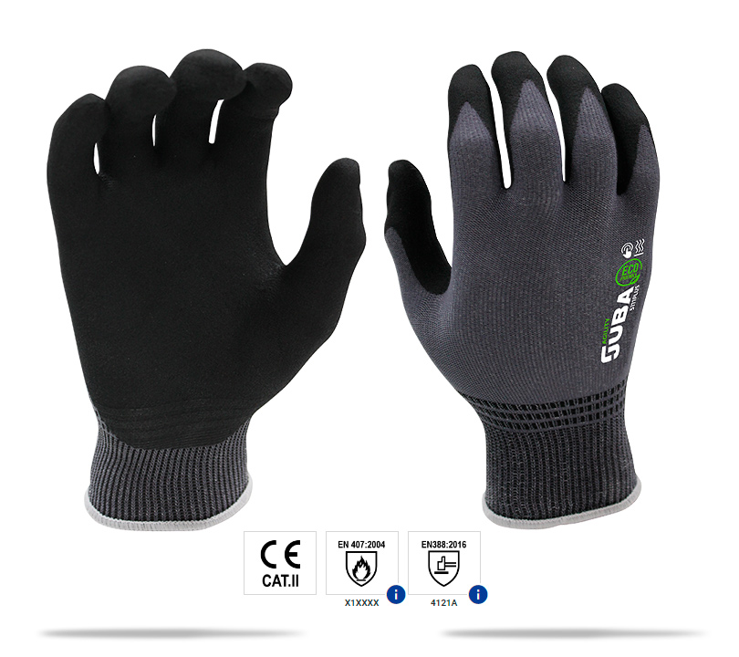 Luva misturada com poli�ster, n�ilon e elastano, revestida pela tecnologia PFT (Premium Foam Technology) na palma da m�o. image