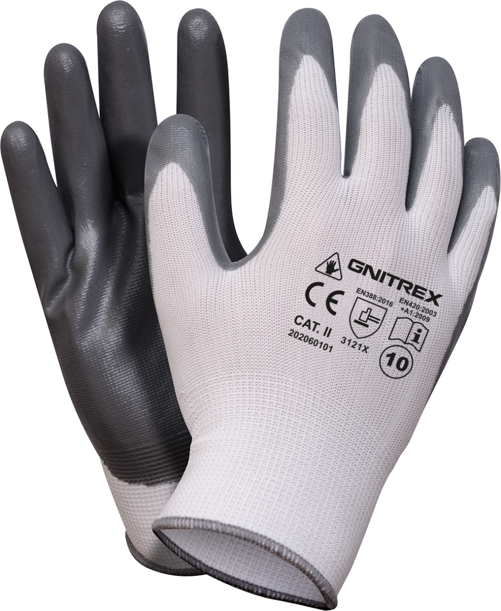 Luva de Nitrilo/Poli�ster Modelo GNITREX image