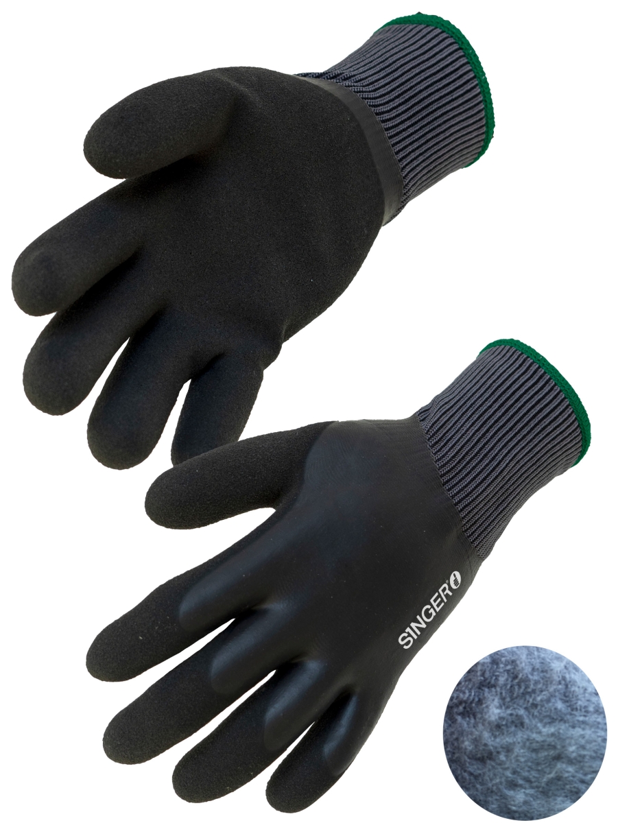 Luva Nylon revestida dupla camada de Latex c/forro acrilico image
