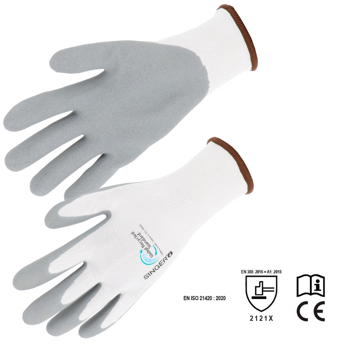 Luva poli�ster reciclado recoberta a latex image