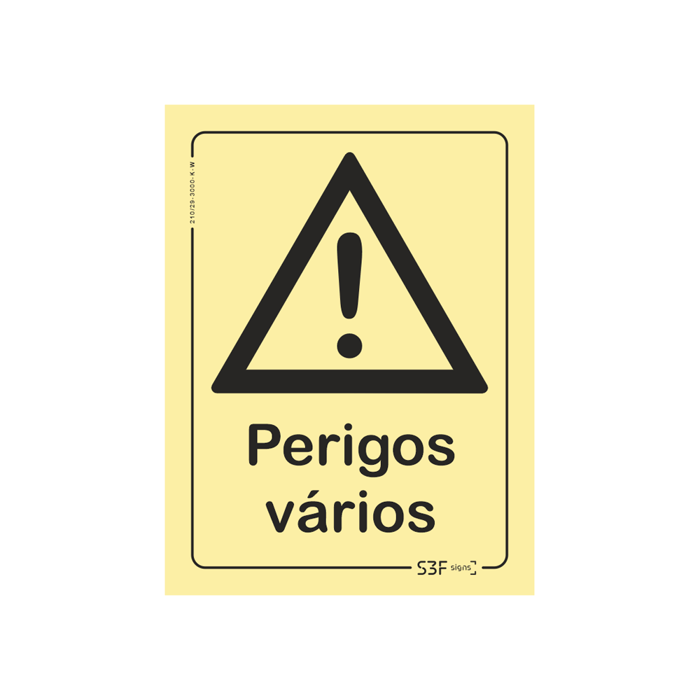 Sinal de advert�ncia, perigos v�rios image