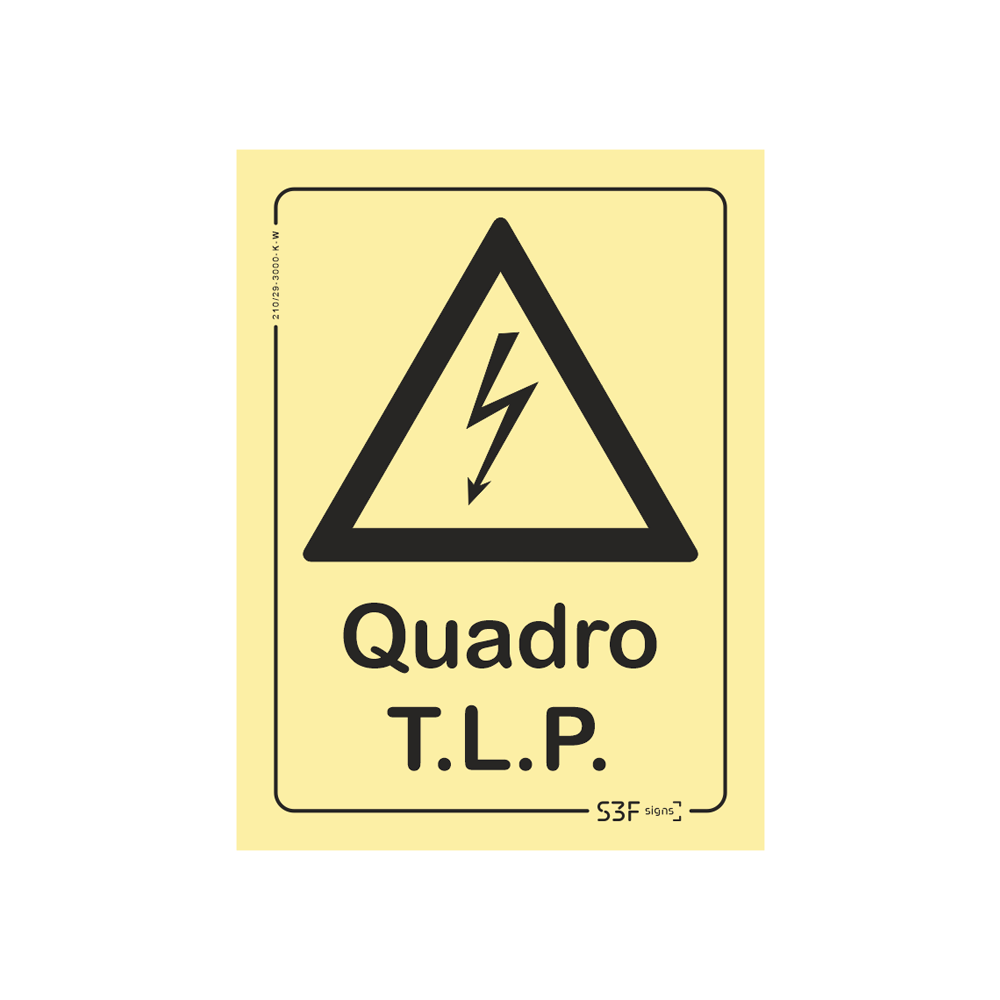Sinal de perigo de quadro T.L.P image