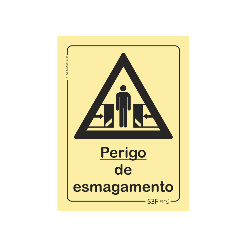 Sinal de perigo de esmagamento image
