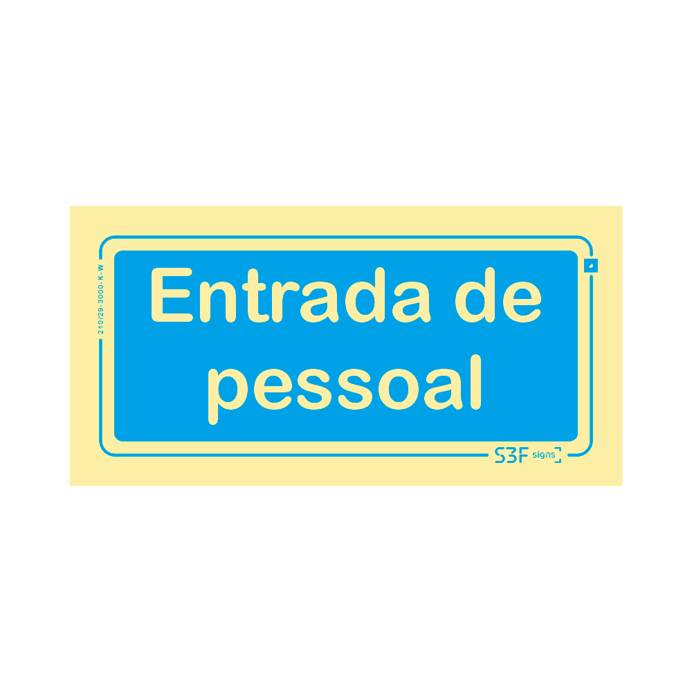 Sinal de informa��o de entrada de pessoal image