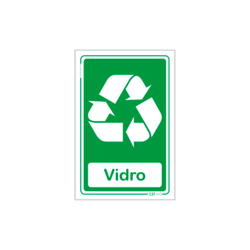 Sinal de separa��o de res�duos, vidro image