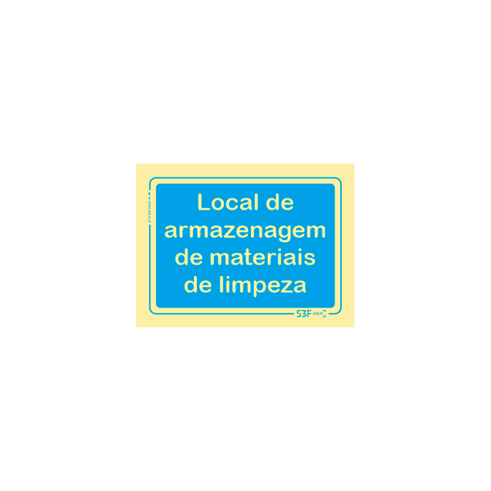 Sinal para condom�nios, local de armazenagem de materiais de limpeza image