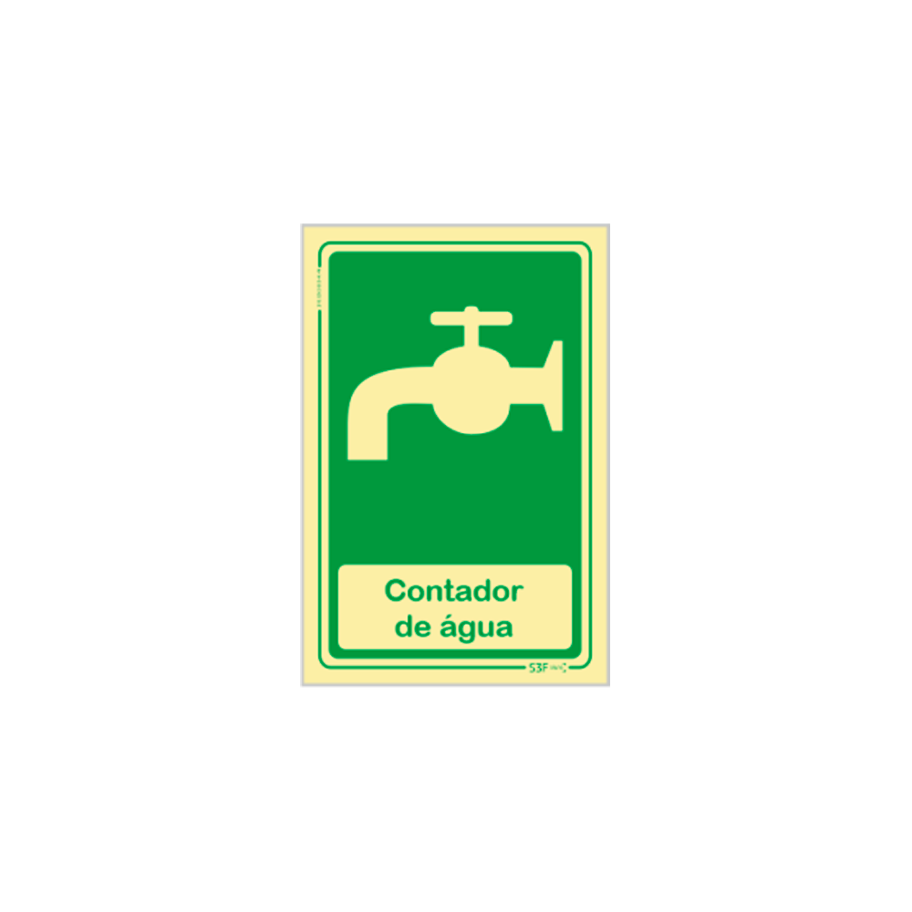 Sinal para condom�nios, contador de �gua image