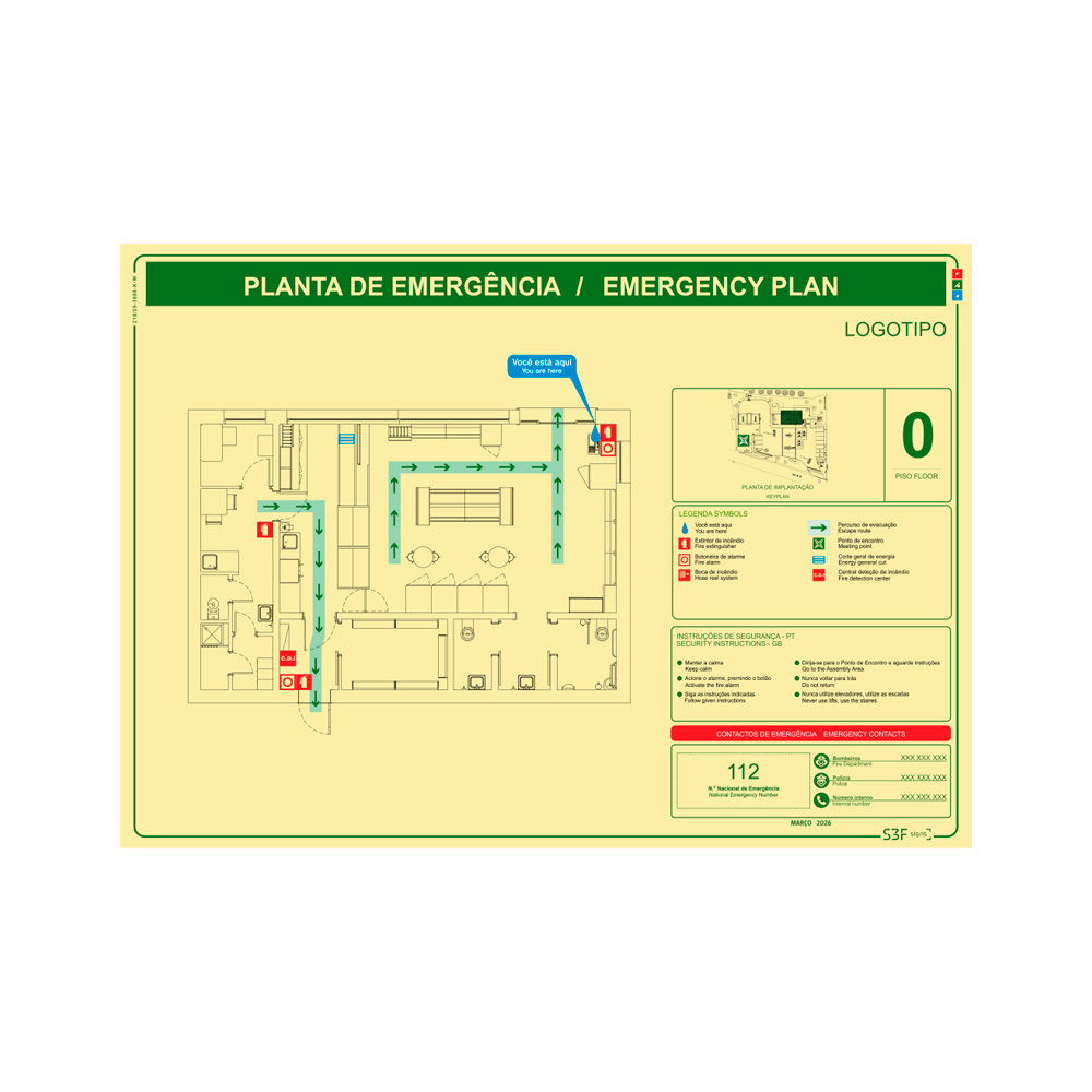 Planta de emerg�ncia fotoluminescente image