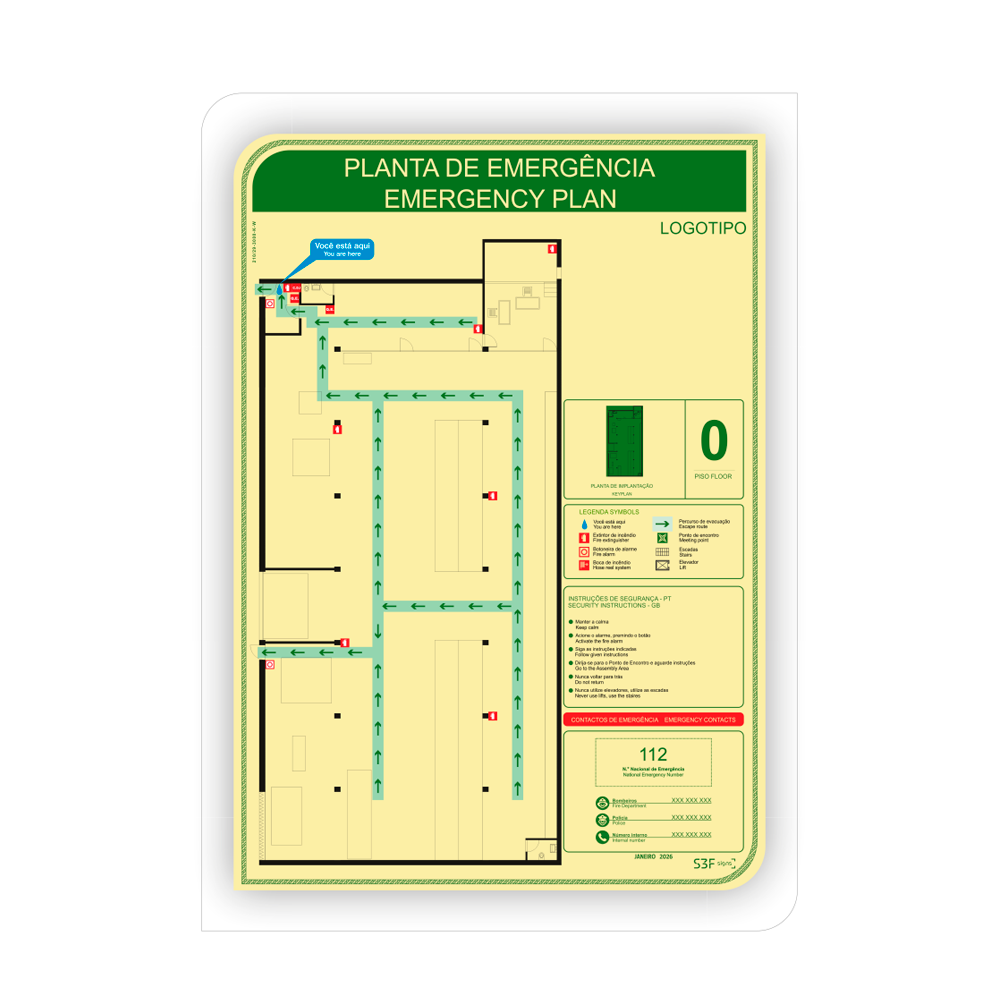 Planta de emerg�ncia ELITE, vertical image