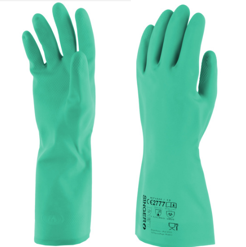 Luva de Nitrilo verde 33 cm image