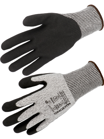 Luva PEHD. Resist�ncia ao corte D. Revest. Nitr�lico Arenoso image