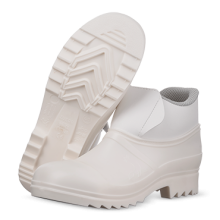 Sapato S1 Branco Misto - PVC/Pele Sintética Sapato S1 Branco Misto - PVC/Pele Sintética