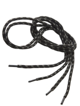 Atacadores Redondos Preto/Cinza - 130 cm Atacadores Redondos Preto/Cinza - 130 cm