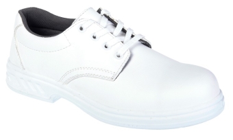 Sapato branco com biqueira de proteção Sapato branco com biqueira de proteção